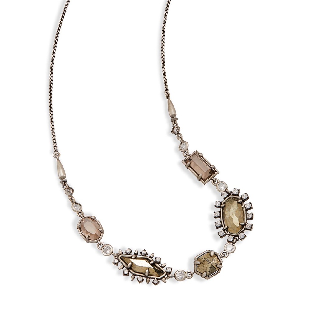 New Kendra Scott June Long Antique Silver